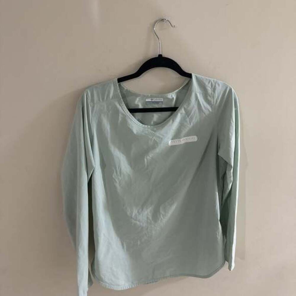 Columbia Long Sleeve Performance Shirt, Light Green, Women's M/M